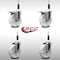 Service Caster 5'' SS Nylon Swivel 7/8'' Expanding Stem Caster Set 2 Total Lock Brakes, 4PK SCC-SSEXTTL20S514-NYS-2-S-2-78 - alternate 5